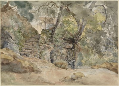 Från parken vid Villa Chigi i Ariccia av Ernst Fries