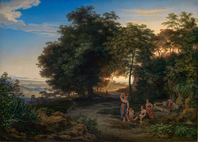 Landskap i Latinska bergen av Ernst Fries