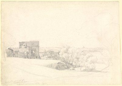 Via Appia Antica med Cecilia Metellas grav av Ernst Fries