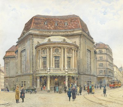 Wiens stadsteater, 1924. av Ernst Graner