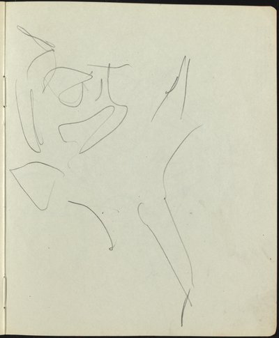 Dansare och artister sida från en skissbok, ca. 1911. av Ernst Ludwig Kirchner