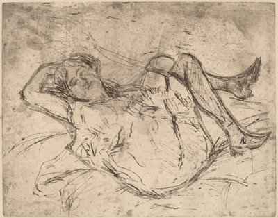 Drömmande flicka, 1906. av Ernst Ludwig Kirchner