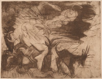 Getter och moln, 1919. av Ernst Ludwig Kirchner