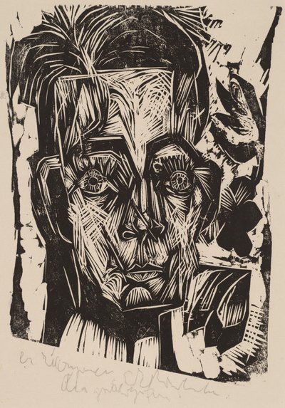 Chef för doktor Robert Binswanger, studenten, 1917-1918. av Ernst Ludwig Kirchner