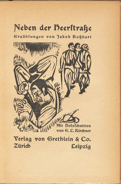 Jakob Bolsharat: Neben der Heyerstrasse Jakob Bashart: Near Main Street, 1923. av Ernst Ludwig Kirchner