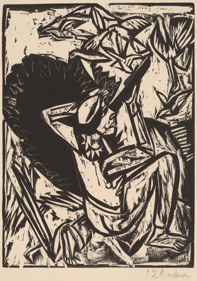 Måsjägaren, 1913. av Ernst Ludwig Kirchner