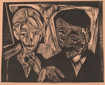 Det gifta paret Müller, 1919. av Ernst Ludwig Kirchner