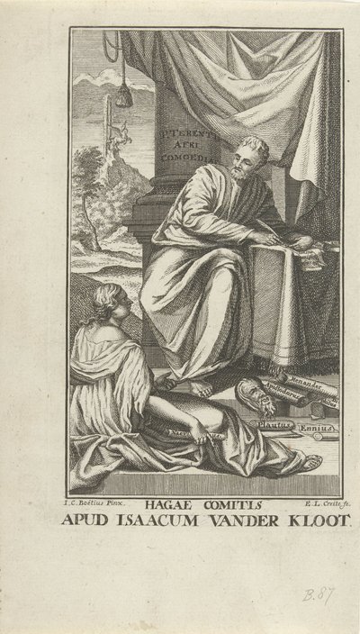 Titelsida för komedi för Terentius Komedier (titel på objekt) av Ernst Ludwig Creite