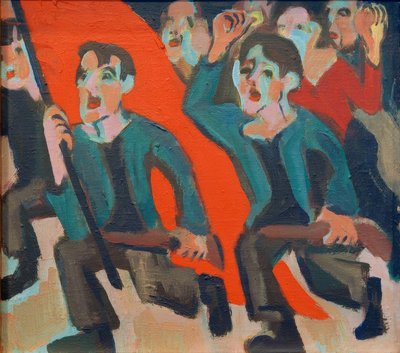 Första maj-revolutionen av Ernst Ludwig Kirchner