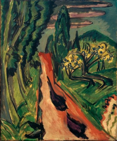 Motorväg i Taunus av Ernst Ludwig Kirchner
