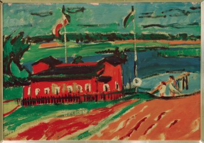 Badanläggning nära Dresden av Ernst Ludwig Kirchner