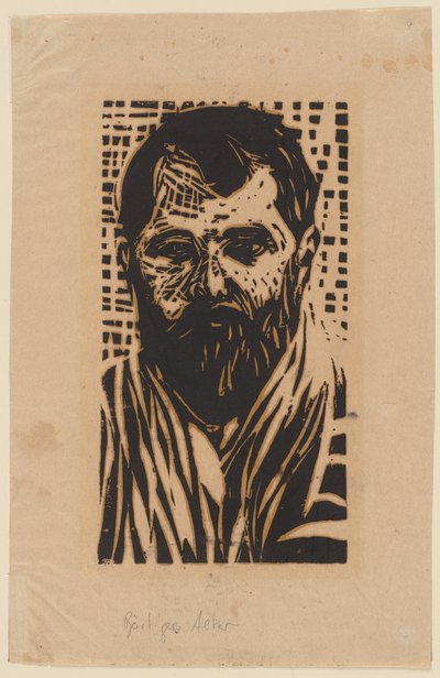 Den skäggige gamle mannen av Ernst Ludwig Kirchner