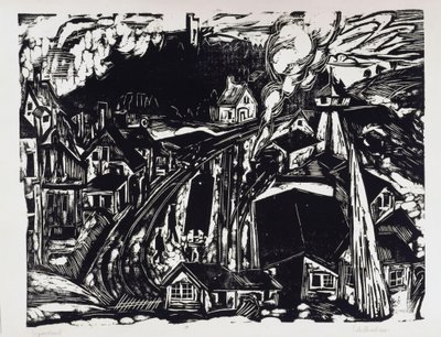 Järnvägsstationen Königstein im Taunus av Ernst Ludwig Kirchner