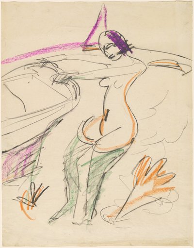 Badande av Ernst Ludwig Kirchner