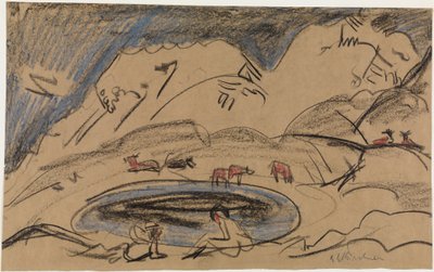 Bergsjö av Ernst Ludwig Kirchner
