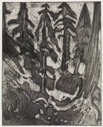 Bergskog av Ernst Ludwig Kirchner
