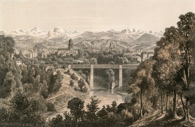 Bern och Bernalperna, från Enge av Ernst Ludwig Kirchner