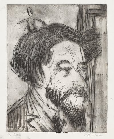 Porträtt av professor Enrico Padua. 1923 av Ernst Ludwig Kirchner