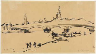 Utsikt över Dresden av Ernst Ludwig Kirchner