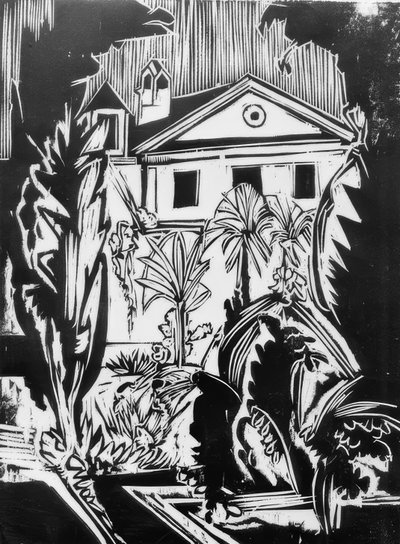 Botaniska trädgården (Jena) av Ernst Ludwig Kirchner