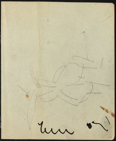 Dansare och artister (sida från en skissbok) av Ernst Ludwig Kirchner