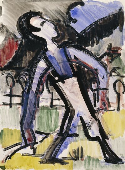 Davos figur, 1924 av Ernst Ludwig Kirchner