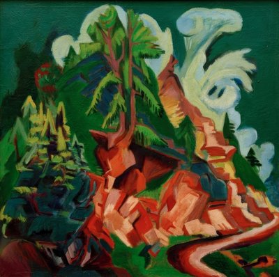Berget. Vägen till Stafel av Ernst Ludwig Kirchner