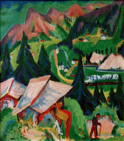 Junkerboden från stafel av Ernst Ludwig Kirchner