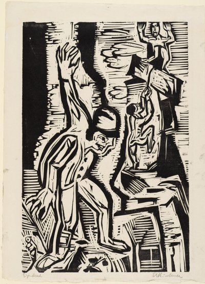 Bergsklättrarna av Ernst Ludwig Kirchner