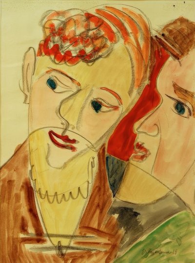 Hembussen (älskare H.) av Ernst Ludwig Kirchner