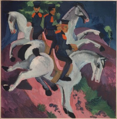 Ridskolan av Ernst Ludwig Kirchner
