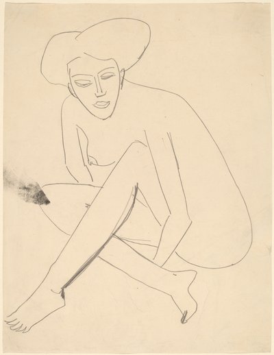 Dodo Sittande av Ernst Ludwig Kirchner