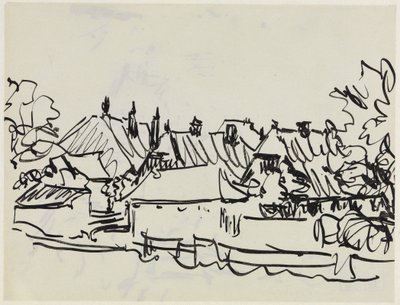 By på Fehmarn av Ernst Ludwig Kirchner