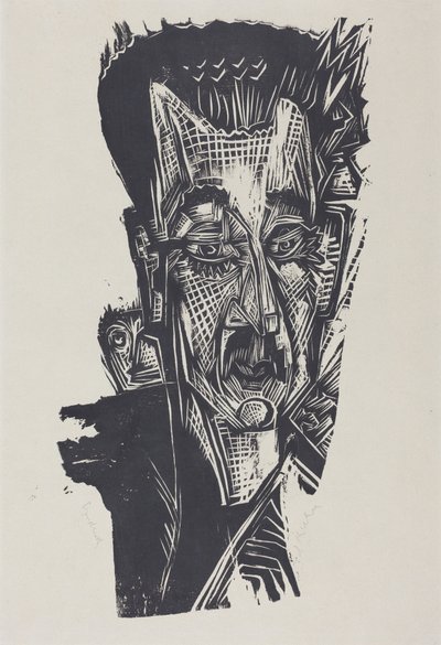 Dr Ludwig Binswanger (huvudstudie av Dr Ludwig Binswanger) av Ernst Ludwig Kirchner