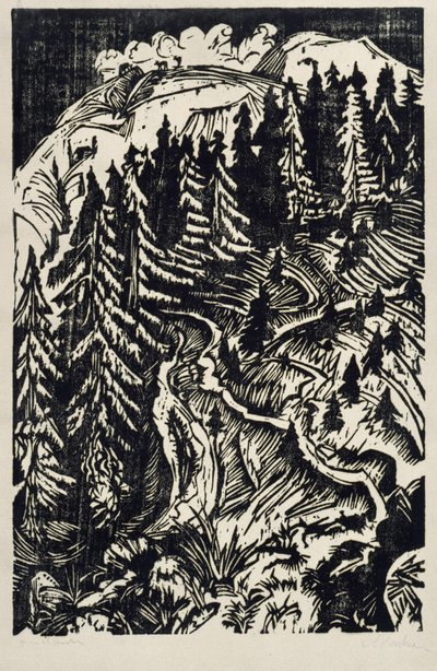 Tre vägar av Ernst Ludwig Kirchner