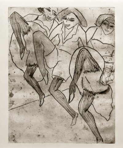 E.L. Kirchner, Hamburgare dansare av Ernst Ludwig Kirchner