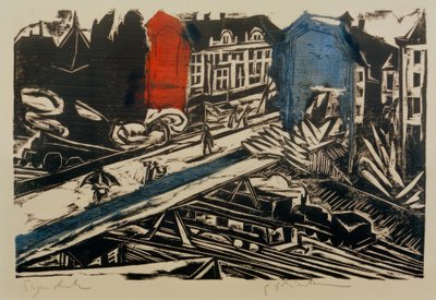 E.L. Kirchner, bro över Wannseebahn av Ernst Ludwig Kirchner