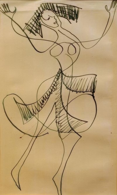 Extatisk dansare av Ernst Ludwig Kirchner