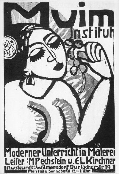Ernst Ludwig Kirchner: Muim Institute ... (träsnitt) av Ernst Ludwig Kirchner