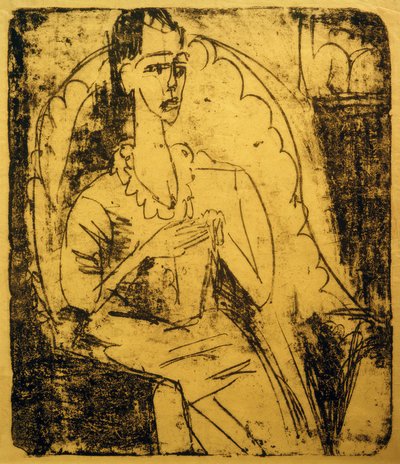 Fanny i fåtöljen av Ernst Ludwig Kirchner
