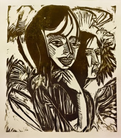 Fehmarn flickor av Ernst Ludwig Kirchner