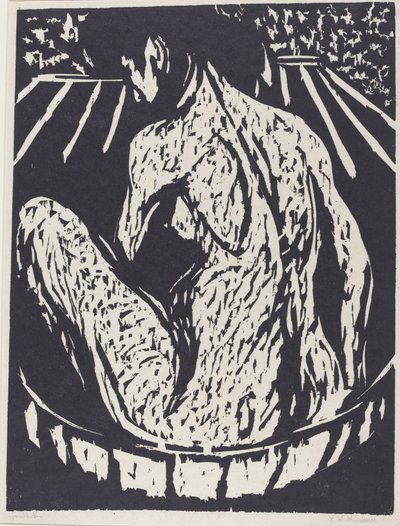 Naken kvinna av Ernst Ludwig Kirchner