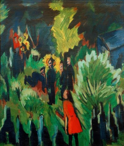 Graef trädgård i Jena av Ernst Ludwig Kirchner