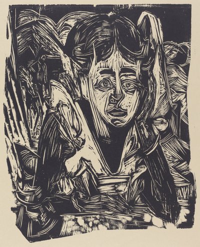 Flickan drömmer av Ernst Ludwig Kirchner