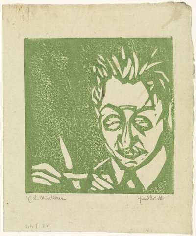 Glasblåsare (Walter Kirchner) av Ernst Ludwig Kirchner