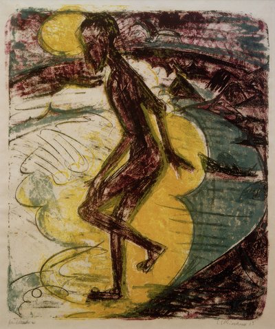 Man kliver i havet av Ernst Ludwig Kirchner