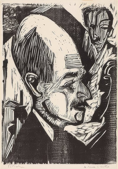 Chef Dr. Jordbrukare. 1921 av Ernst Ludwig Kirchner