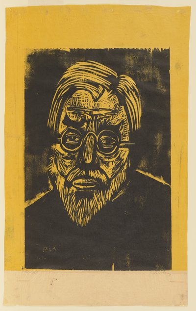 Jakob Bossharts huvud av Ernst Ludwig Kirchner