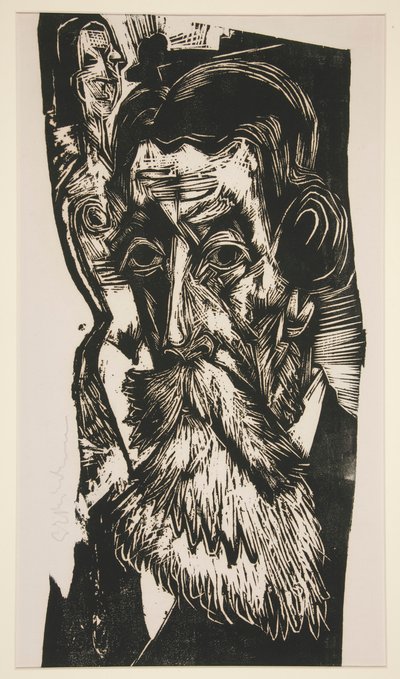 Kopf Ludwig Schames (Ludwig Schames の肖像)スウェーデン語 av Ernst Ludwig Kirchner