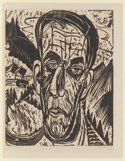 Kopf van de Velde, ljust. – Van de Velde mellan Bergen av Ernst Ludwig Kirchner